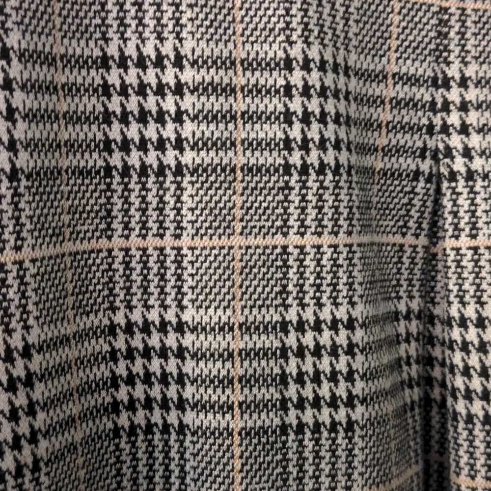 Max Studio Black + White Plaid Swing Coat Sz M - Picture 4 of 10